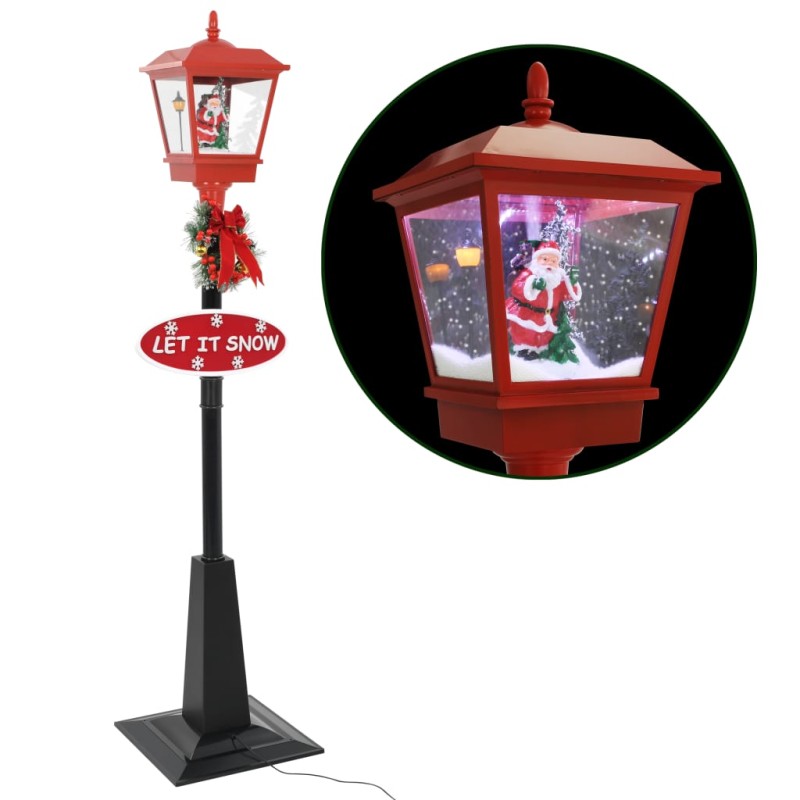 Candeeiro de rua natalício com Pai Natal 180 cm LED-Luzes de Natal-Home Retail