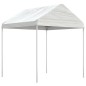 Gazebo com telhado 13,38x2,28x2,69 m polietileno branco