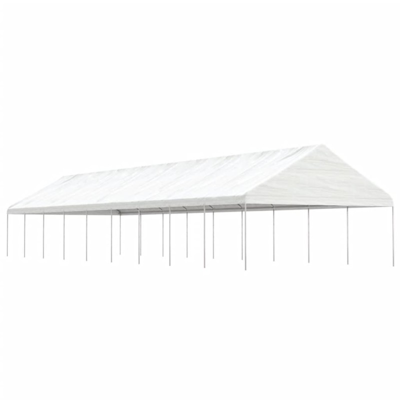 Gazebo com telhado 20,07x5,88x3,75 m polietileno branco-Toldos e gazebos-Home Retail