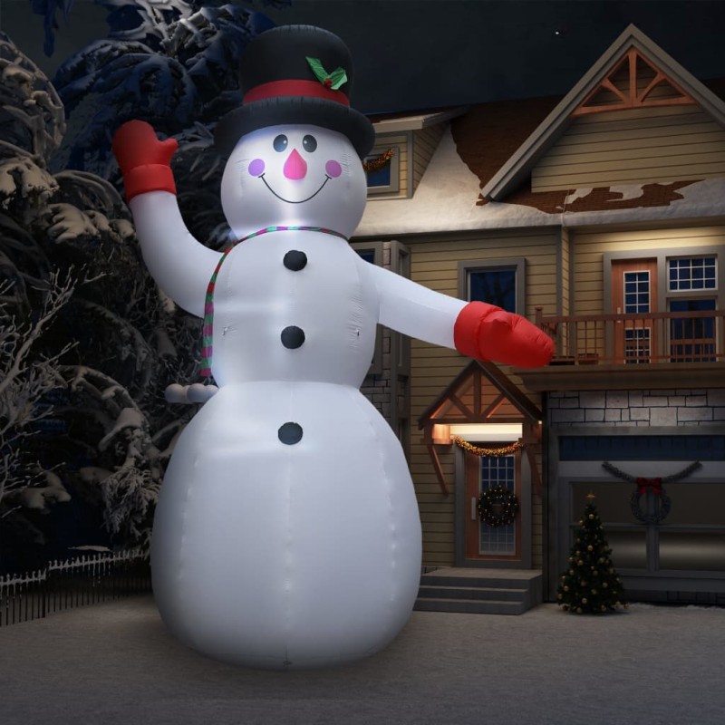 Boneco de neve insuflável Natal com LED IP44 600 cm XXL-Luzes de Natal-Home Retail