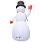 Boneco de neve insuflável Natal com LED IP44 600 cm XXL