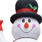 Boneco de neve insuflável Natal com LED IP44 600 cm XXL