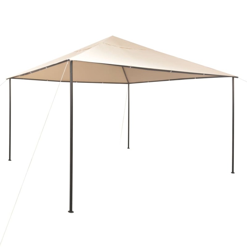 Gazebo tenda com toldo 4x4 m aço bege-Toldos e gazebos-Home Retail