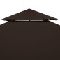 Cobertura gazebo c/ 2 camadas 310 g/m² 3x3 m castanho