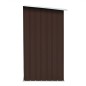 Abrigo p/ arrumação de troncos jardim aço 163x83x154cm castanho