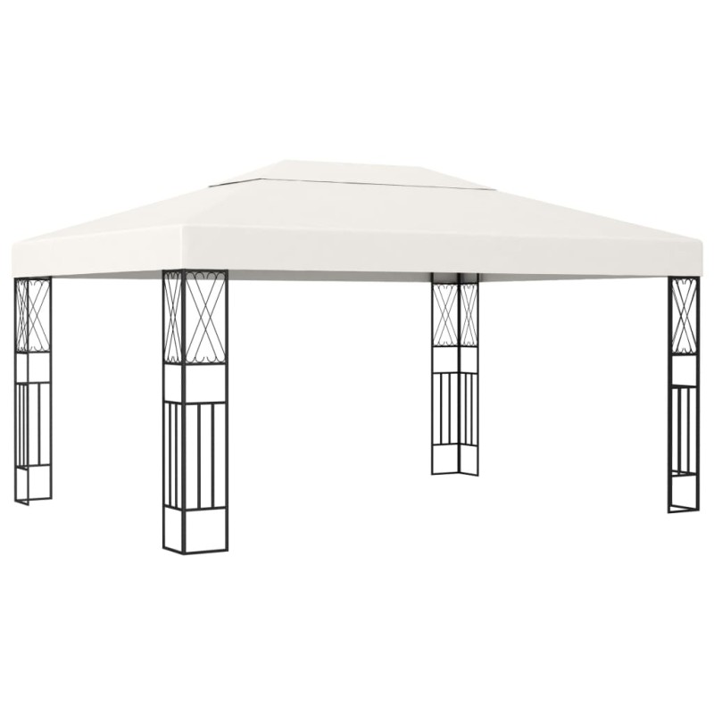 Gazebo 3x4 m tecido creme-Toldos e gazebos-Home Retail