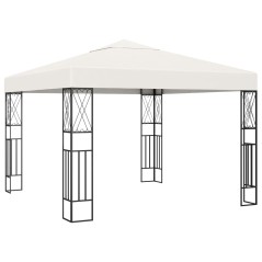 Gazebo 3x3 m tecido creme