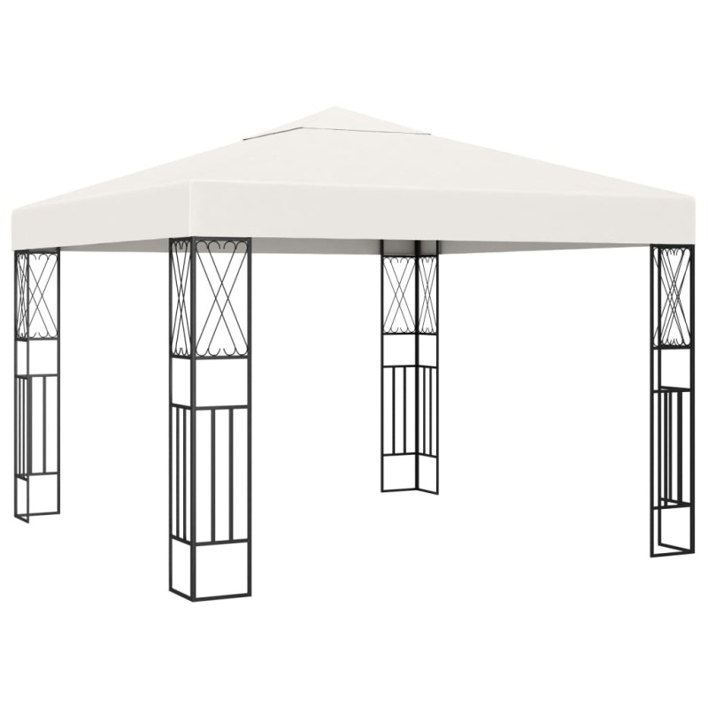 Gazebo 3x3 m tecido creme-Toldos e gazebos-Home Retail