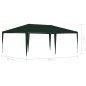 Tenda para festas 4x6 m 90 g/m² verde