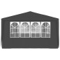 Tenda festas com paredes laterais 4x6m 90g/m² antracite