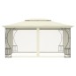 Gazebo com redes 300x400x265 cm creme