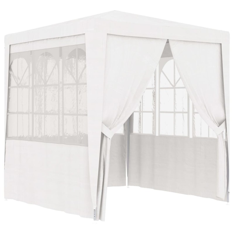 Tenda festas com paredes laterais 2x2m 90g/m² branco-Toldos e gazebos-Home Retail