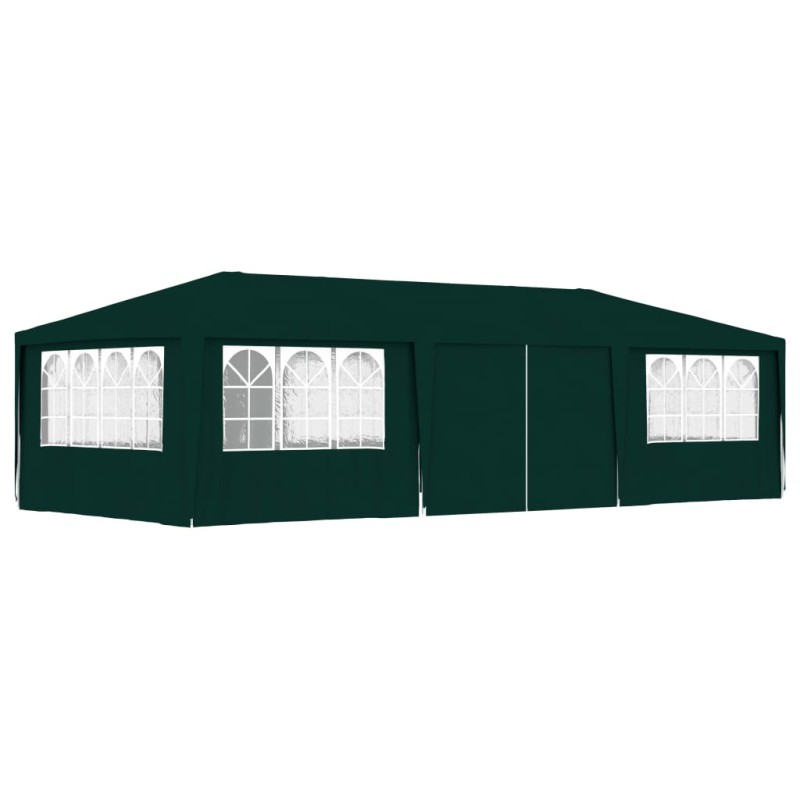 Tenda festas profissional c/ paredes laterais 4x9m 90g/m² verde-Toldos e gazebos-Home Retail