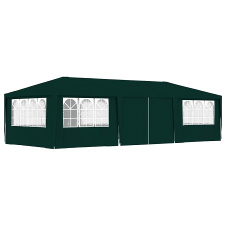 Tenda festas profissional c/ paredes laterais 4x9m 90g/m² verde