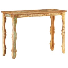 Mesa consola 110x40x76 cm madeira recuperada maciça