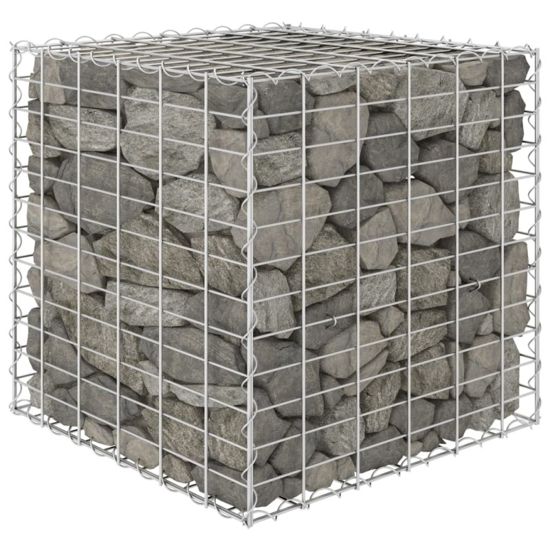 Canteiro elevado/cubo gabião 60x60x60 cm fio de aço-Vasos e floreiras-Home Retail