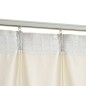 Cortinas blackout com ganchos 2 pcs 140x245 cm veludo cor creme