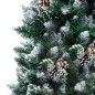 Árvore Natal artificial pré-iluminada c/ bolas e pinhas 210 cm