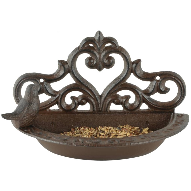 Esschert Design Comedouro para pássaros ferro fundido castanho BR26-Comedouros para pássaros-Home Retail