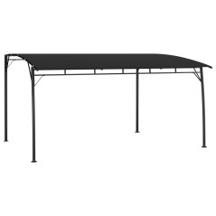 Toldo para-sol de jardim 4x3x2,55 m antracite