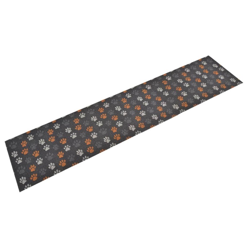 Tapete de cozinha lavável 60x300 cm veludo padrão patinhas-Capachos-Home Retail