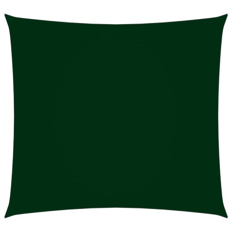 Para-sol estilo vela tecido oxford quadrado 2x2 m verde-escuro