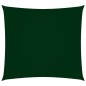 Para-sol estilo vela tecido oxford quadrado 2x2 m verde-escuro