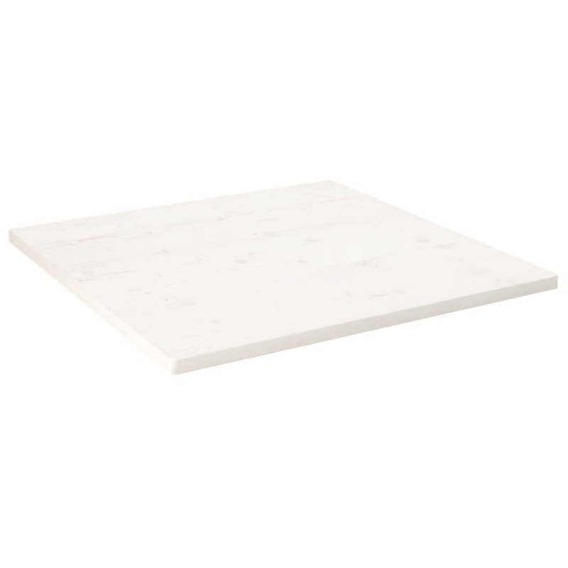 Tampo de mesa quadrado 90x90x2,5 cm pinho maciço branco-Tampos de mesa-Home Retail