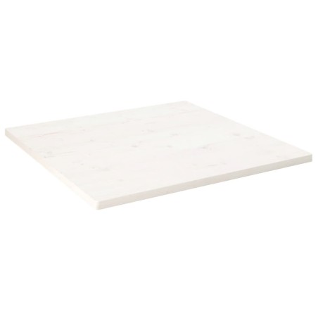 Tampo de mesa quadrado 90x90x2,5 cm pinho maciço branco