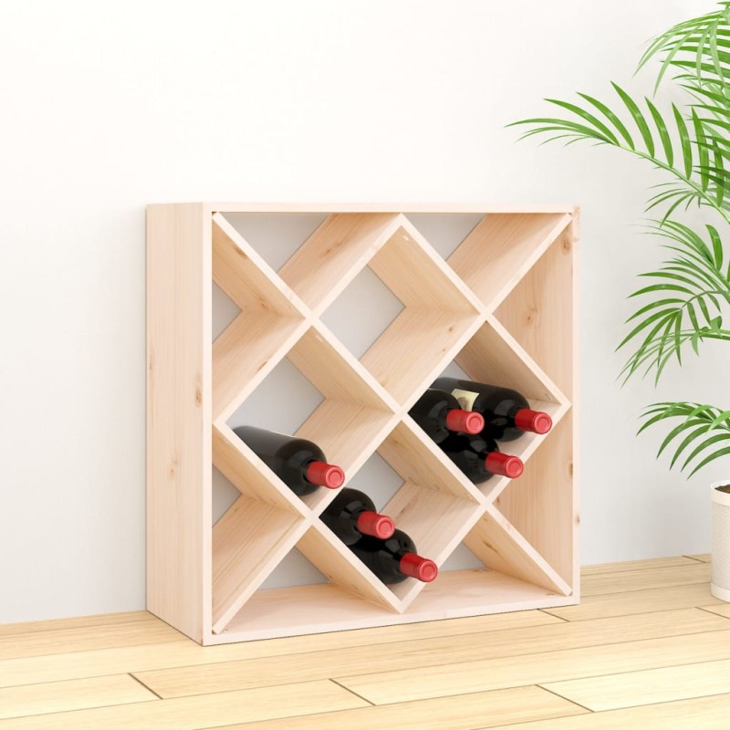 Garrafeira 62x25x62 cm madeira de pinho maciça-Armários para vinhos e licores-Home Retail