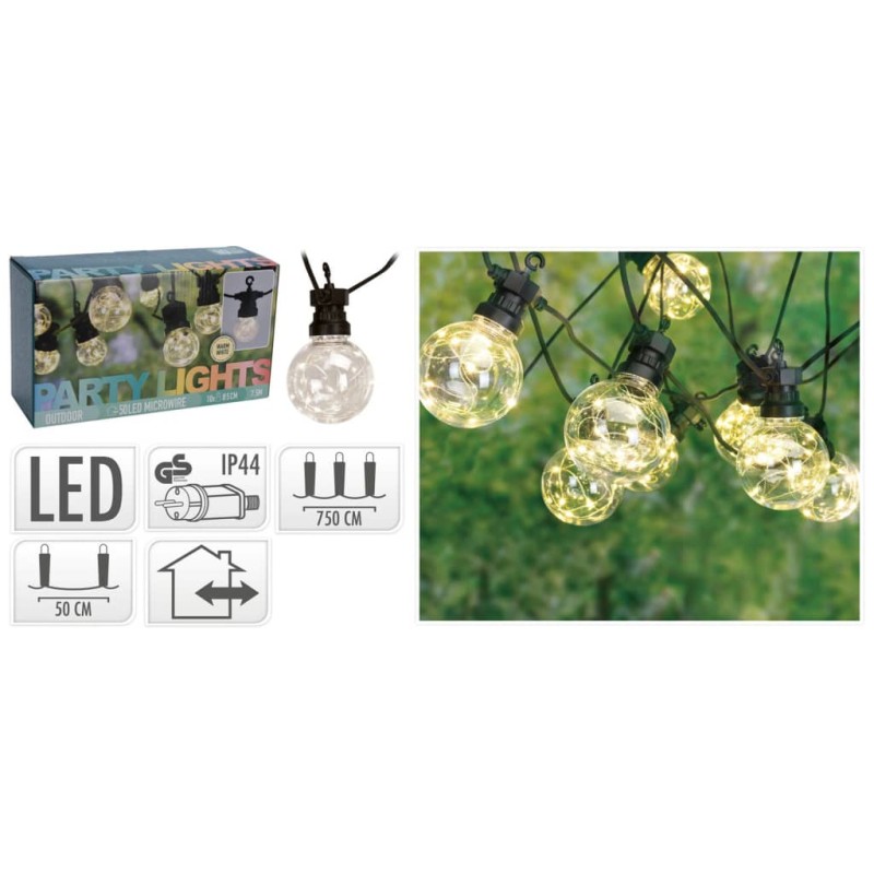 ProGarden Iluminação LED para festas de jardim 80 lâmpadas-Iluminação de exterior-Home Retail