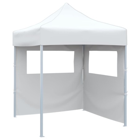 Tenda dobrável profissional festas 2 paredes 2x2m aço branco