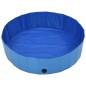 Piscina para cães dobrável 120x30 cm PVC azul