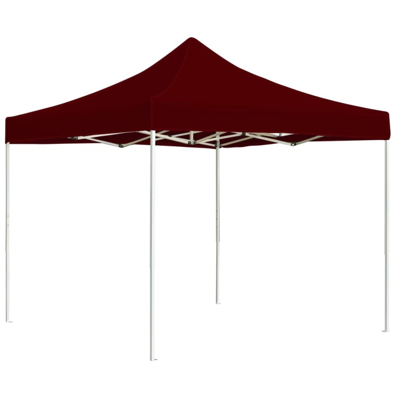 Tenda para festas dobrável profissional 2x2 m alumínio bordô-Toldos e gazebos-Home Retail