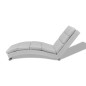 Chaise longue couro artificial branco