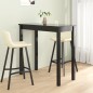 Mesa de bar em MDF preto 115x55x107 cm