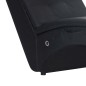 Chaise longue de massagem c/ almofada couro artificial preto