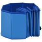 Piscina para cães dobrável 120x30 cm PVC azul