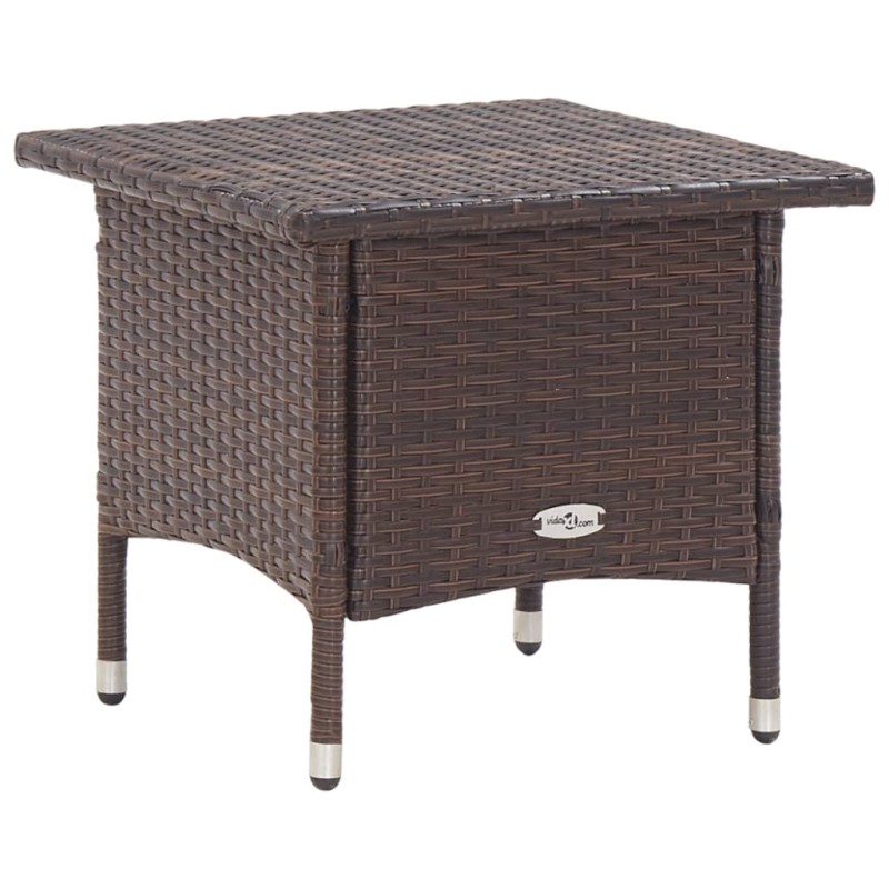 Mesa de centro 50x50x47 cm vime PE castanho-Mesas de jardim-Home Retail