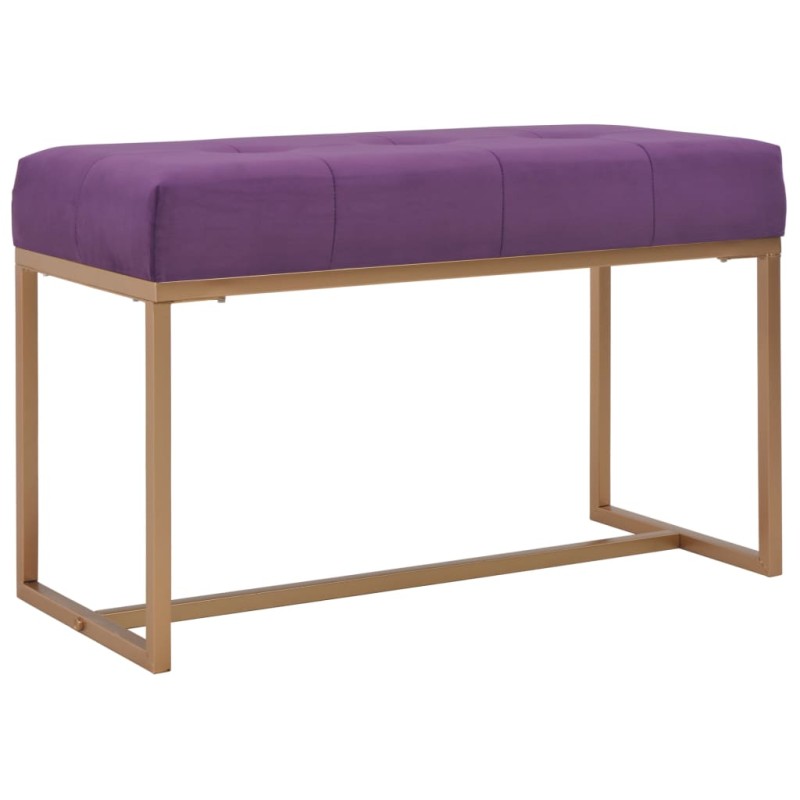 Banco 80 cm veludo roxo-Bancos de arrumação e entrada-Home Retail