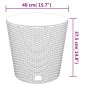 Vaso com interior removível 35 / 37,5 L vime PP antracite