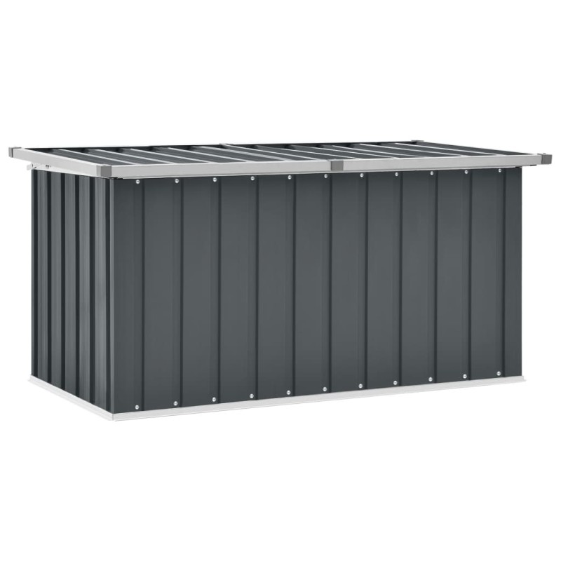 Caixa de arrumação para jardim 129x67x65 cm cinzento-Baús para armazenamento exterior-Home Retail