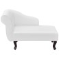 Chaise longue couro artificial branco