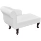 Chaise longue couro artificial branco