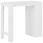 Mesa de bar com prateleira branco 110x50x103 cm