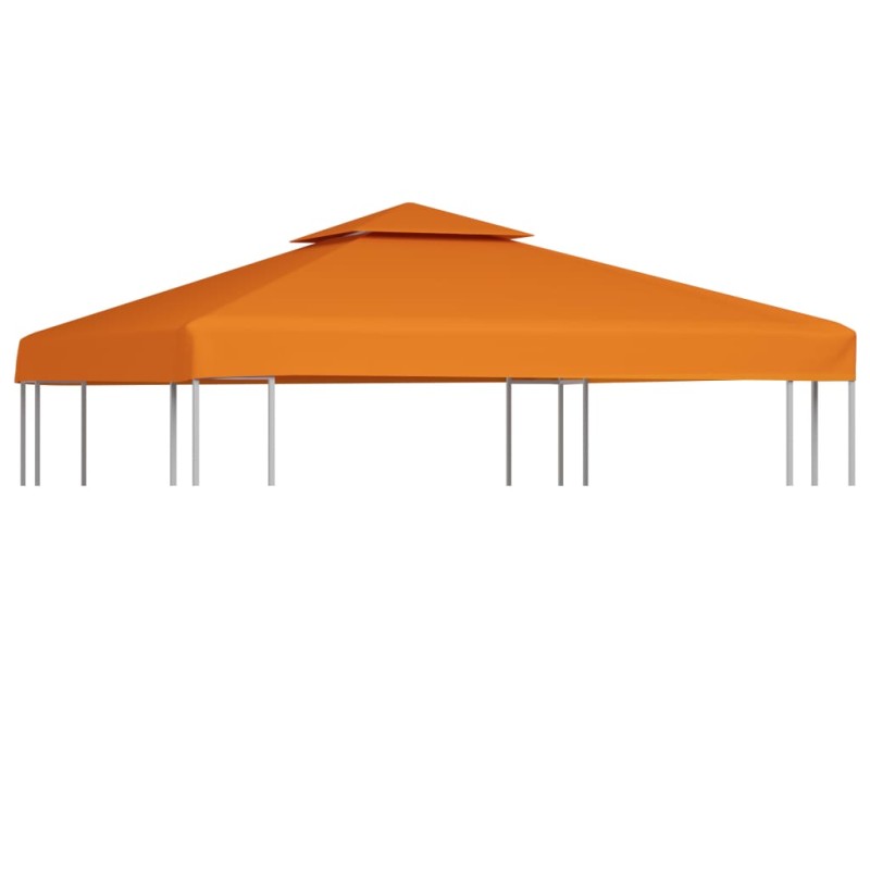 Cobertura de substituição p/ gazebo 310 g/m² 3x3 m laranja-Topos para toldos e gazebos-Home Retail