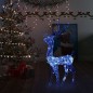 Rena decorativa de Natal 140 LEDs 120 cm acrílico azul