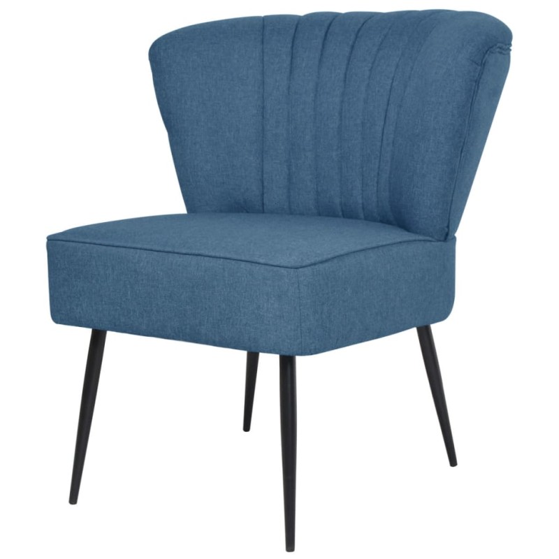 Cadeira de cocktail tecido azul-Poltronas-Home Retail