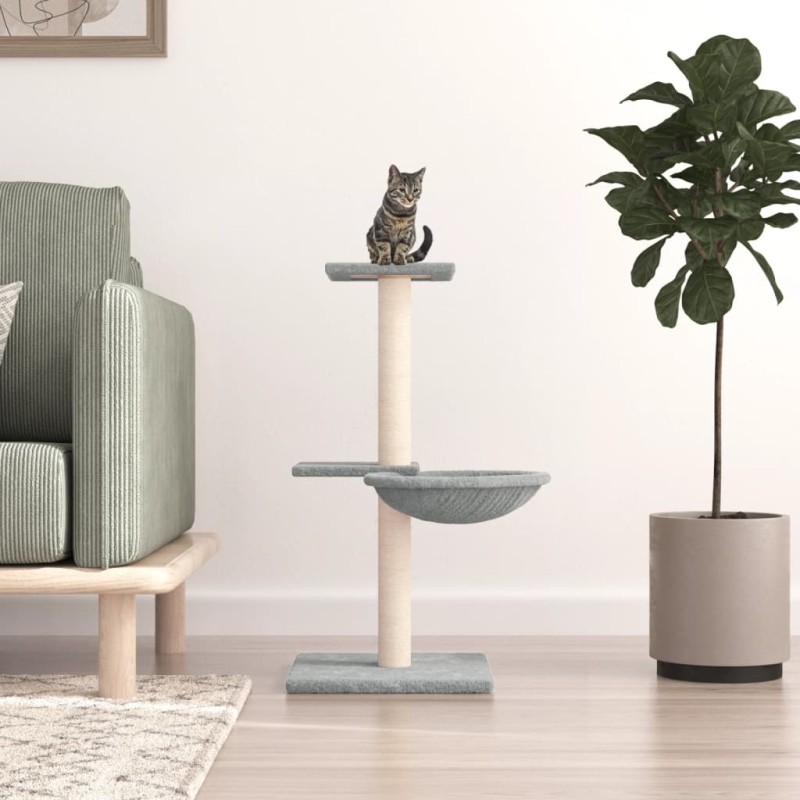 Árvore p/ gatos c/ postes arranhadores 72 cm cinzento-claro-Móveis para gatos-Home Retail