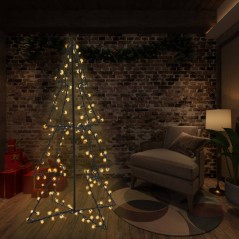 Árvore de Natal em cone 240 LEDs 115x150 cm interior e exterior